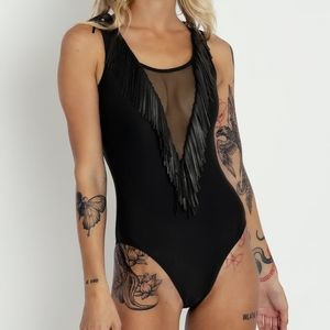 NWOT BlackMilk Fringe Benefits Bodysuit 2.0 - Limited